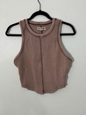 Rivet And Thread Pink Waffle Knit Tank Size Medium